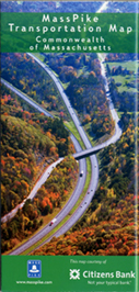Front cover of Massachusetts Transportation Map